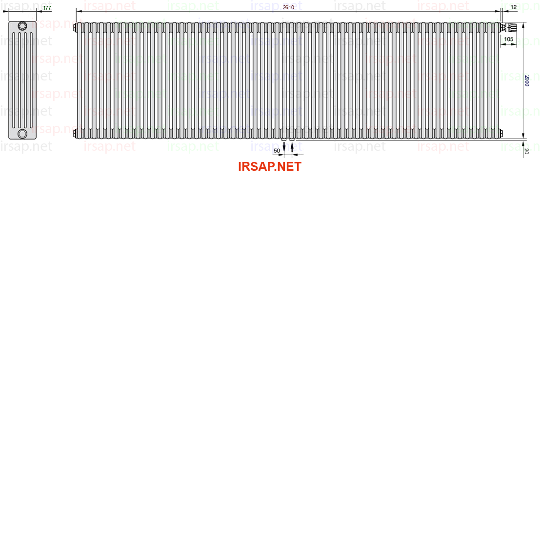 Радиатор IRSAP Tesi 52000/58 T52 CL 01